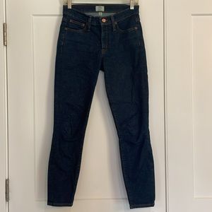 J. Crew 8” Toothpick Jean, 27, length short